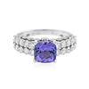 Image 1 : 18KT White Gold 2.30 ctw Tanzanite and Diamond Ring