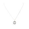 Image 1 : 18KT White Gold 0.20 ctw Diamond Pendant With Chain