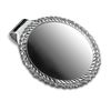 Image 1 : Sterling Silver Rope-Polished Hinge Back Money Clip - 40.6 mm