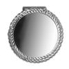 Image 2 : Sterling Silver Rope-Polished Hinge Back Money Clip - 40.6 mm