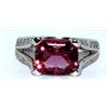 Image 1 : Spinel  4.8 ctw  &  Diamond Ring 14KW