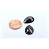 Image 1 : 12 ct & up Natural Brown Spinels Pear Shaped Loose Stone (12.72) 2Pcs