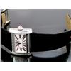 Image 3 : Lady's Cartier Stainless Steel Tank Divan Watch. Pink MOP Roman Numeral Dial. Stainless Steel Bezel.