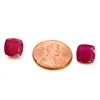 Image 2 : 9 ct & up Ruby Cushion Cut ctw 9.46 2Pcs