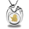 Image 1 : Sterling Silver Mother & Child Angel Necklace