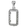 Image 2 : Sterling Silver Bezels (Fits 1 Gram Bars) (Rope Style)