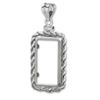 Image 2 : Sterling Silver Bezels (Fits 1 Gram Bars) (Rope Style)