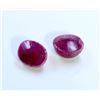 Image 2 : 5 ct & up Cabuchon Ruby Oval Shaped ctw 5.71 2Pcs