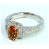 Image 2 : Natural Spessartite 1.07ct   Diamond 0.22ct