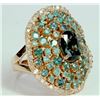 Image 2 : ALEXANDRITE 1.86CT / PARAIBA TOURMALINE 0.57CT / DIAMOND 0.57CT / 18K ROSE GOLD RING 15.32GRAM