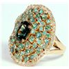 Image 3 : ALEXANDRITE 1.86CT / PARAIBA TOURMALINE 0.57CT / DIAMOND 0.57CT / 18K ROSE GOLD RING 15.32GRAM