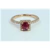 Image 1 : Natural Ruby 0.99ct   Diamond 0.32ct