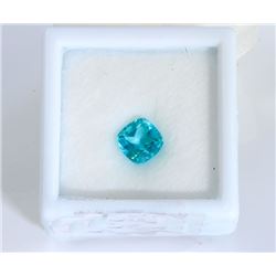 1.28 ct Apatite Cushion Cut (6.3 x 4.5mm)