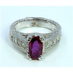NO HEAT GIA Ruby  1.85ct  Diamond 0.66ct