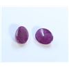 Image 2 : 10 ct & up Cabuchon Ruby Oval Shaped ctw 10.23 2Pcs