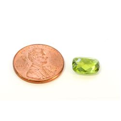 2 ct & up Peridot Cushion Cut (2.96)