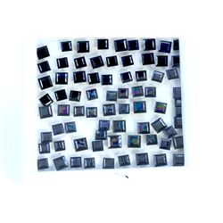 36.13 ct Blue Sapphire Square 74Pcs (4mm - 5mm)