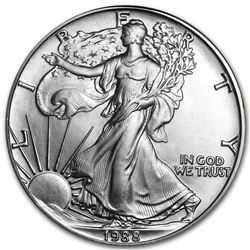 1988 1 oz Silver American Eagle BU