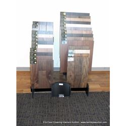 DISPLAY W/ MISCELLANEOUS STONE WOOD