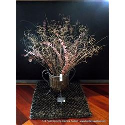 MIDDLE AND WOODEN DECORATIVE BASKET