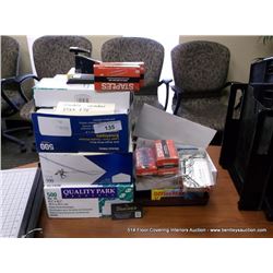 LOT: MISCELLANEOUS OFFICE SUPPLIES