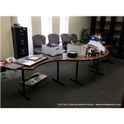 S SHAPED OFFICE TABLE