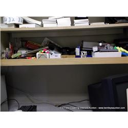 CONTENTS OF SHELF OFFICE SUPPLIES