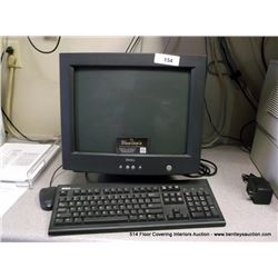 DELL 15” CRT MONITOR W/ KEYBOARD & MOUSE