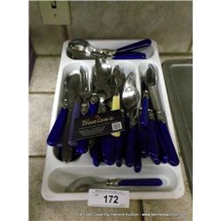 SILVERWARE TRAY W/ SIVERWARE