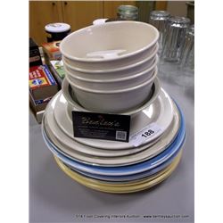 ASSORTED DONNER PLATES & BOWLS