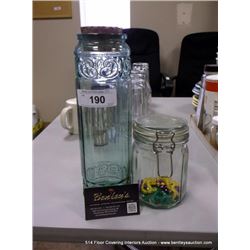 DECORATIVE GLASS CONTAINERS
