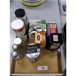 ASSORTED KITCHENWARE SALT SHAKERS TEA MATCHES