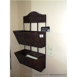 WALL HANGING WICKER RACK