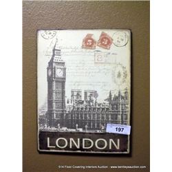 14”X10” METAL LONDON PRINT