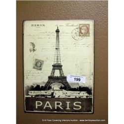 14”X10” METAL PARIS PRINT