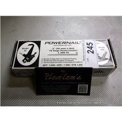 BOX: POWERNAIL 2” L-NAIL 16 GAGE POWERCLEATS
