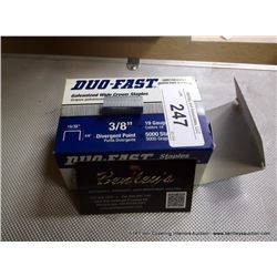 DUO FAST 3/8” GALVANIZED WIDE CROWN STAPLES