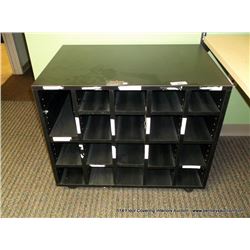 MOBILE TUBE SHELF/CART
