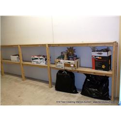 WOOD SHELVING UNIT