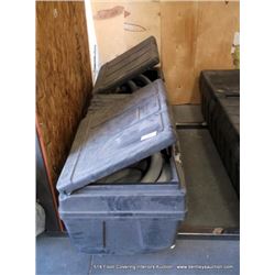 WORK BOX PLASTIC PICK UP TOOLBOX W/ VACUUM HOSES