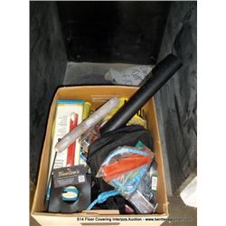 BOX: ASSORTED HARDWARE-SCREWS, TAPE