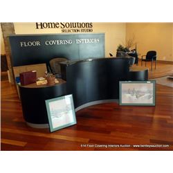 GRANITE TOP SHOWCASE AT RECEPTION DESK