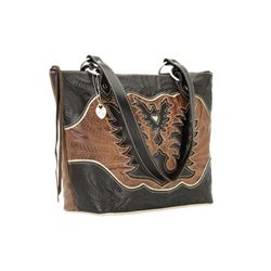 *NEW* American West Eagle Heart Zip-Top Bucket Tote and Ladies' Tri-Fold Wallet ( 9265576 & 9265282)