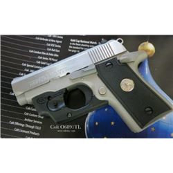 *NEW* Colt O6891TL Mustang Pocketlite SS w/Laser SAO 380 ACP 2.8" 6+1 Blk Grip SS 098289015297