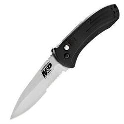*NEW* S&W M&P Automatic, Black Aluminum Handle, Serrated UPC 028634705160 WC