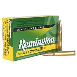AMMO Remington R338W1Core-Lokt 338 Win Mag Pointed Soft Point 225 GR 200 RDS UPC 047700066509 WC