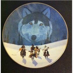 "The Pathfinders" plate by Gale Running Wolf, Sr VFW
