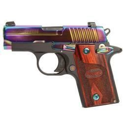 NEW!! Sig Sauer 238380RBT P238 Single 380ACP 2.7" 6+1 NS Rosewood Grip Rainbow 798681418497