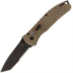 NEW!!! Propel Downrange, Tan G10 Handle, Black ComboEdge w/Clip 013658137905