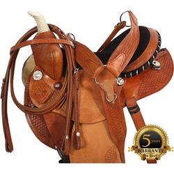 NEW!! Natural Barrel Racing Saddle Tack Package 14 16 [1204]